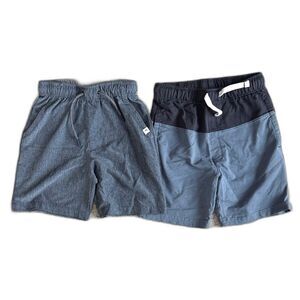 Tommy Bahama Boys 7 Blue Navy Chino Shorts Bundle 2pk Coastal Prep Nautical Vibe